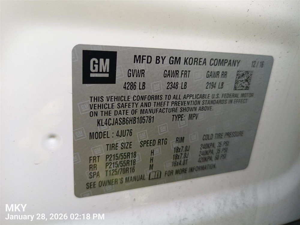 CONTROL PANEL OEM 17-21 BUICK ENCORE 1YR WRNTY