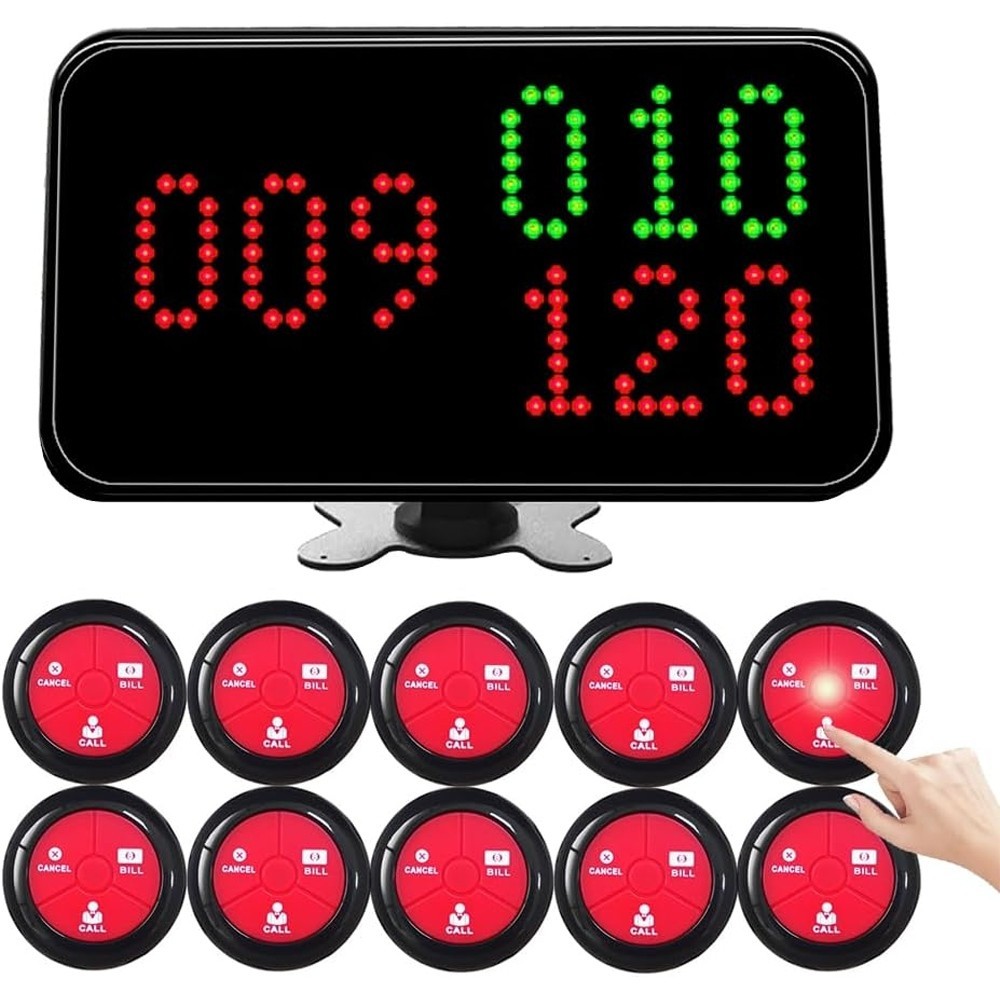 Wireless Restaurant Table Call System Waiter Caller