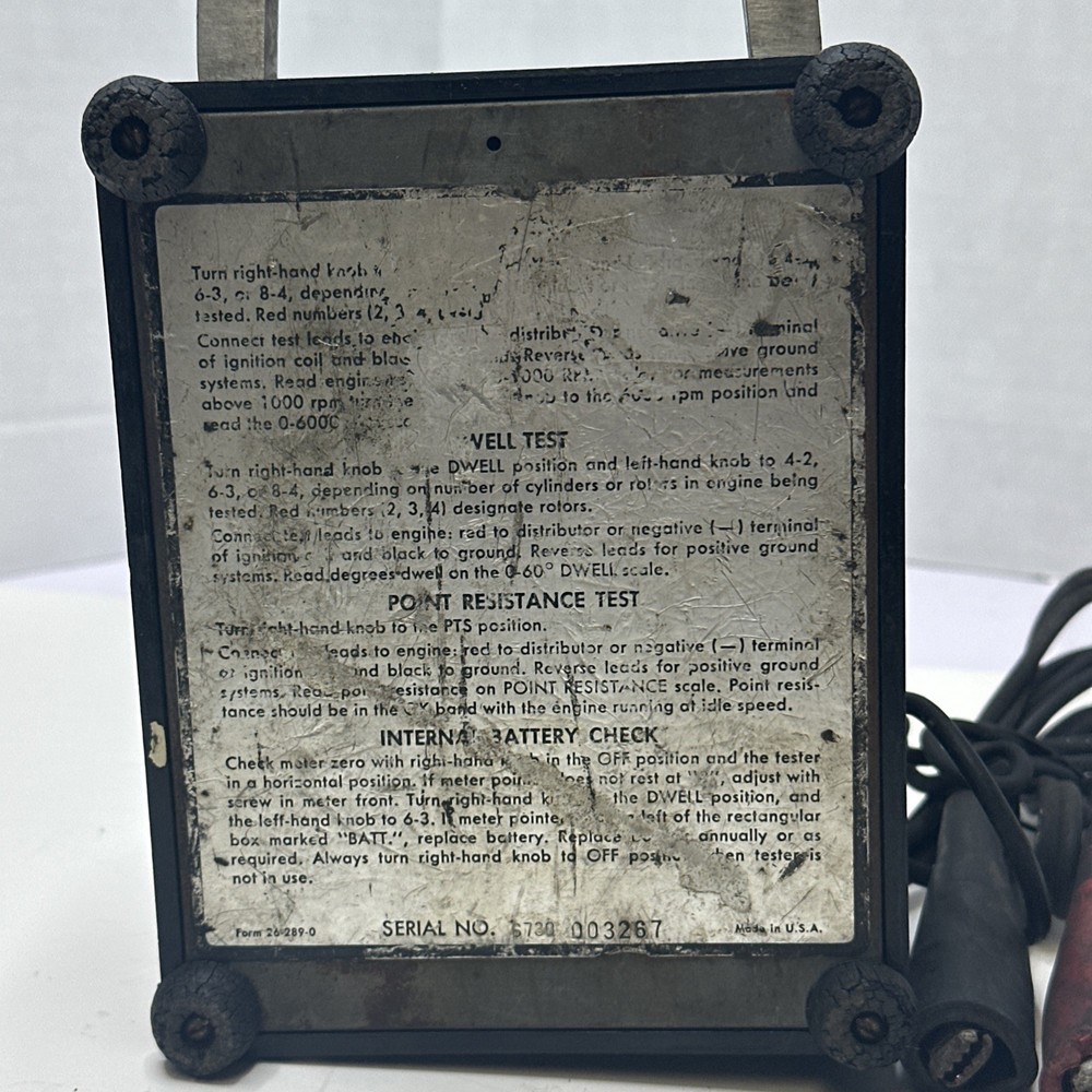 FOX VALLEY 905 Tach-Dwell-Volt-Ohmmeter