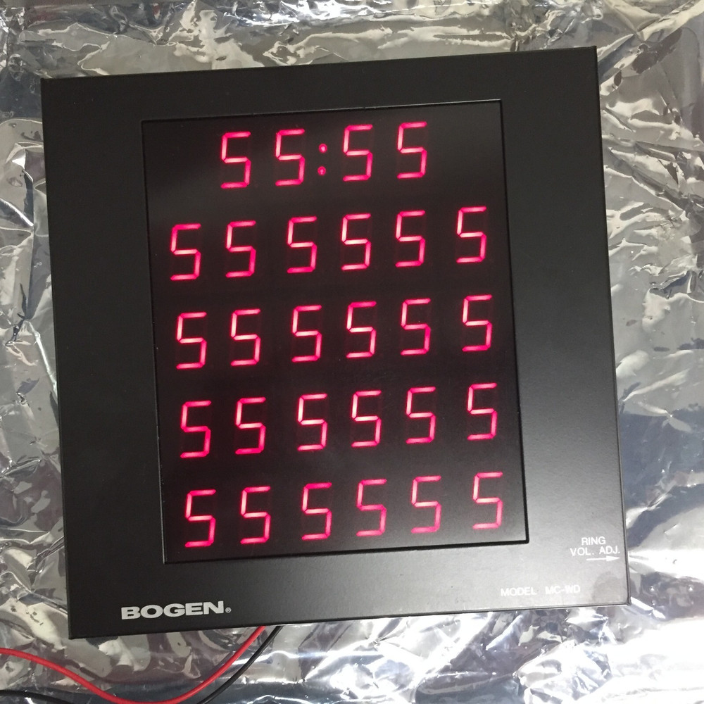 Bogen Intercom Multicom 2000 Quantum LED Wall Display MCWD