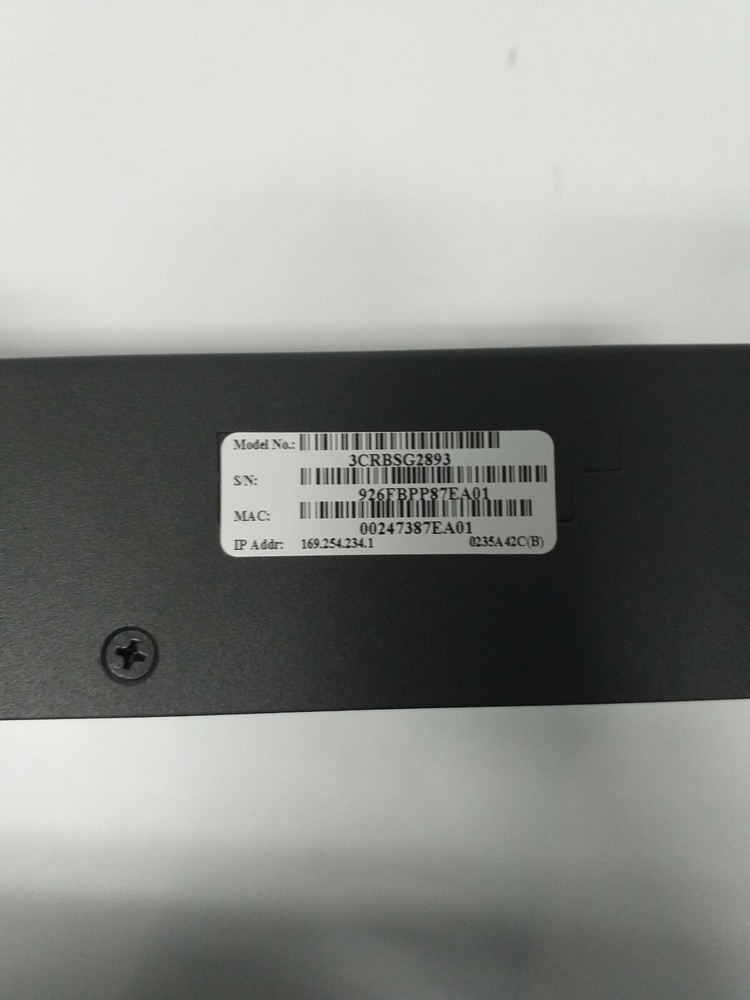3Com Baseline Model:3CRBSG2893 24-Ports External Switch