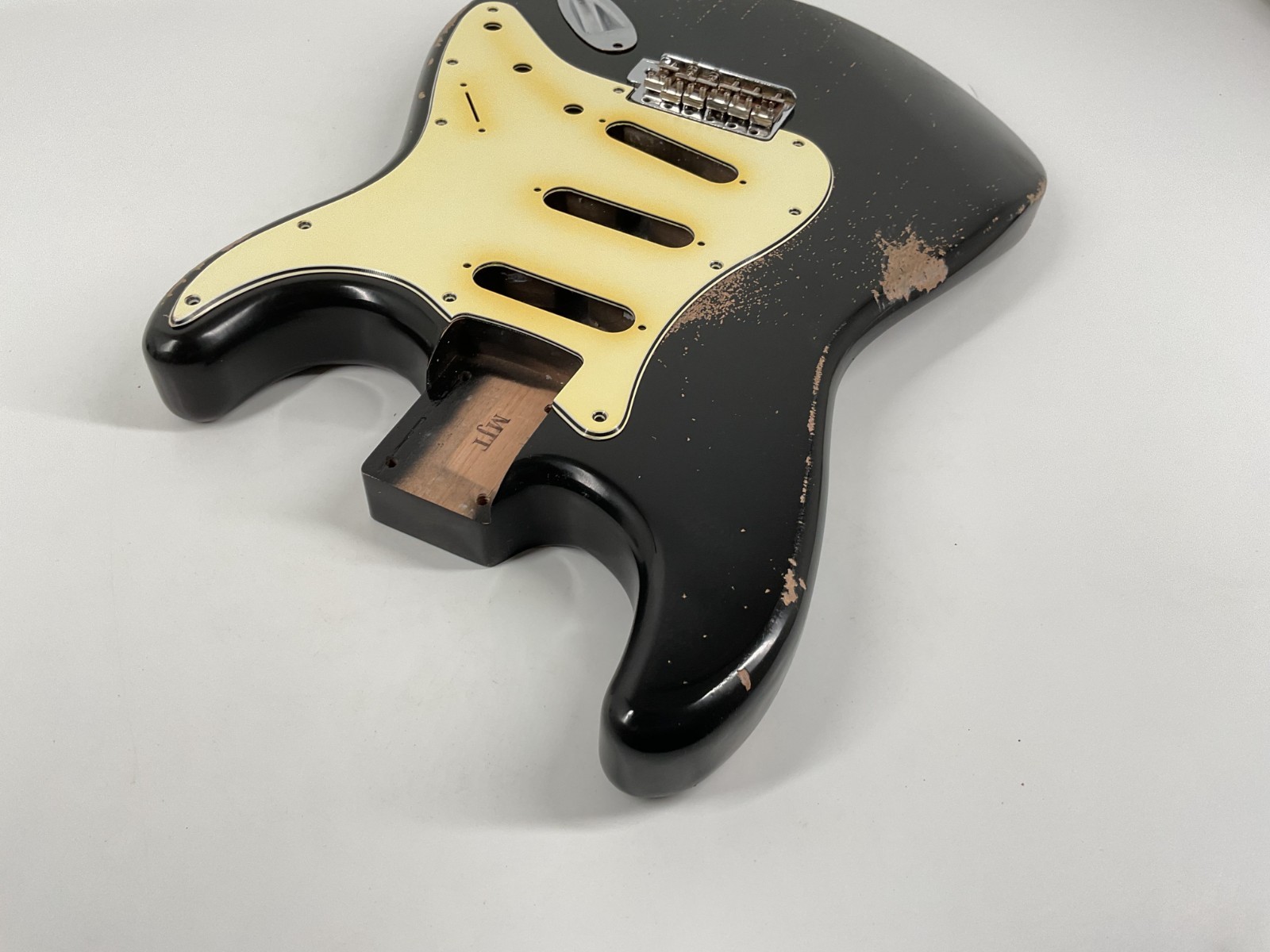 MJT Official Custom Vintage Aged Nitro Guitar Body Mark Jenny VTS Alder Black