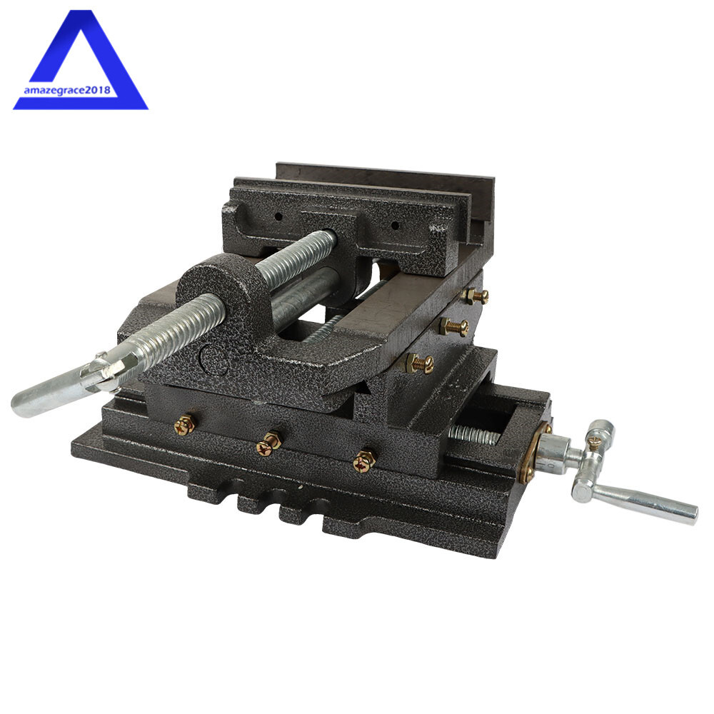 6" Cross Drill Press Vise Slide Metal Milling 2 Way Machine X-Y Clamp Heavy Duty