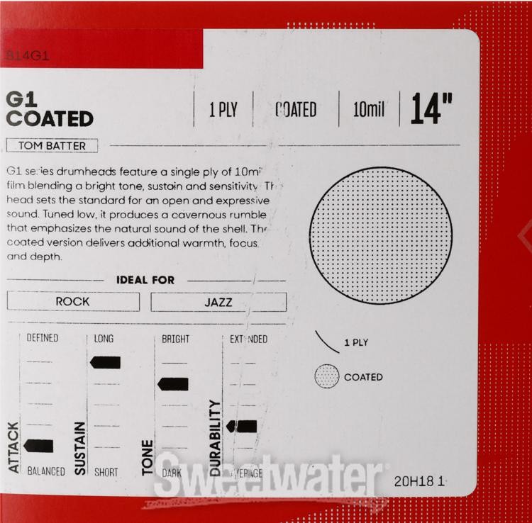 Evans G1 Coated Drumhead - 14"