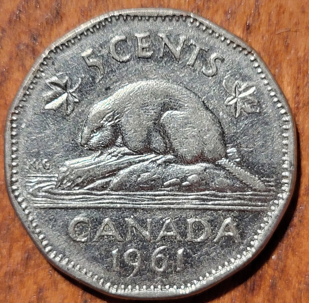 1961 Canada 5 Cent  Coin   N151