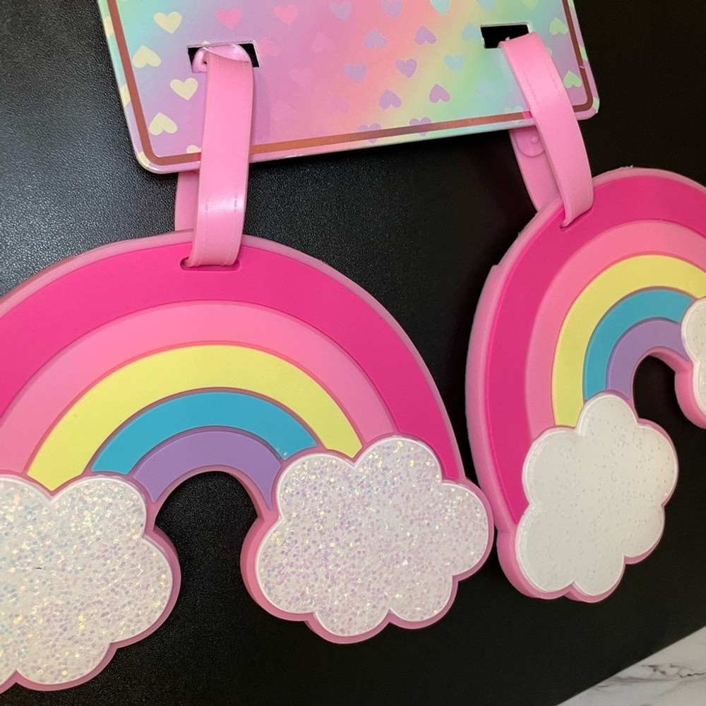 Rainbow Sparkle Luggage Tags