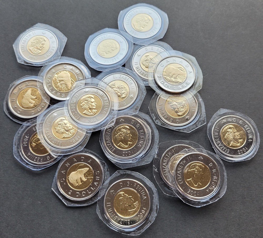 *** CANADA  TOONIE  SEALED   2004  *** BRILLANT  FROM  MINT  SETS  ***