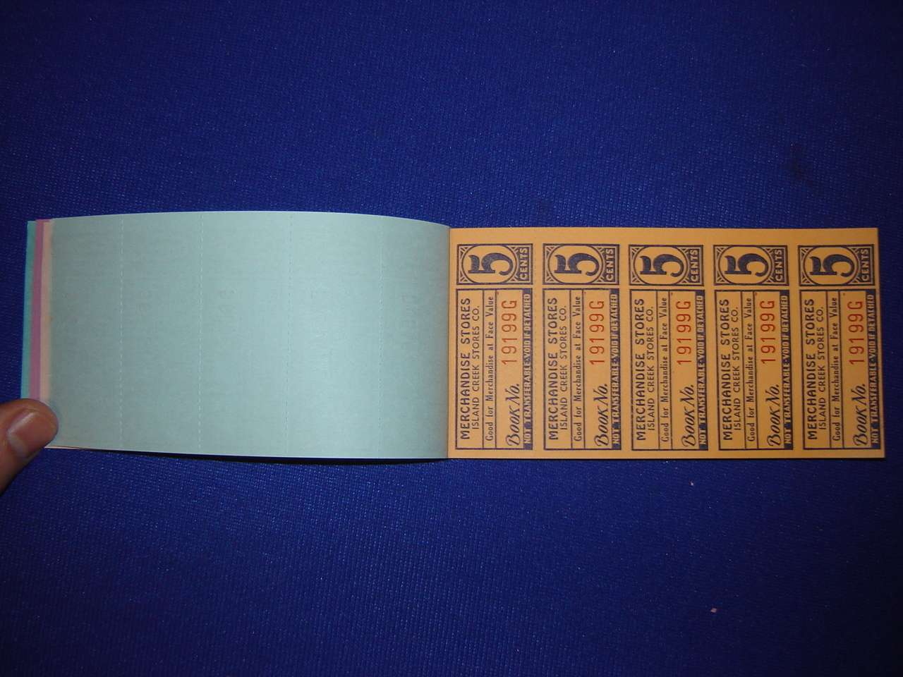 lot of 5 $10.00 Island Creek Company Store coal mine scrip coupons uncirculated