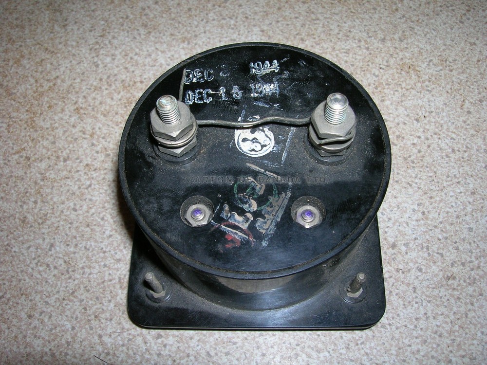 GAVANOMETER RADIO FREQUENCY CURRENT SQUARED 0-100 SPARTON OF CANADA