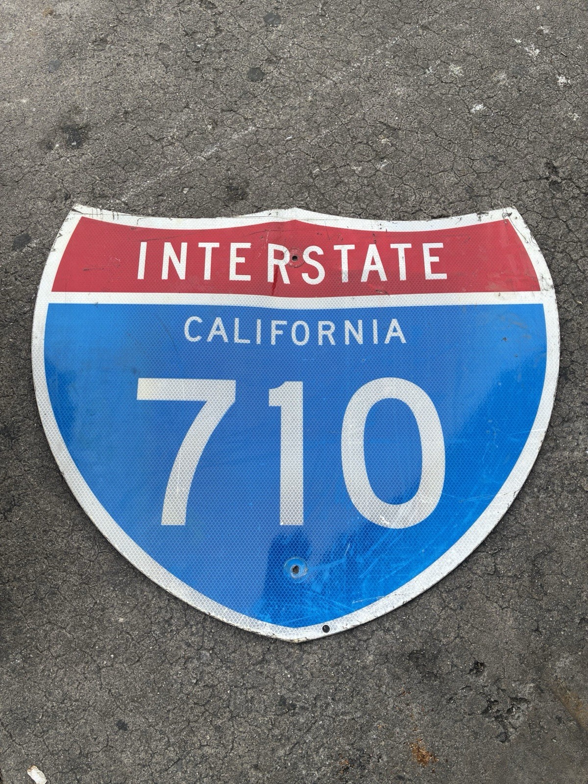 Retired Ca Interstate 710 Freeway Sign Long Beach East Los Angeles Compton