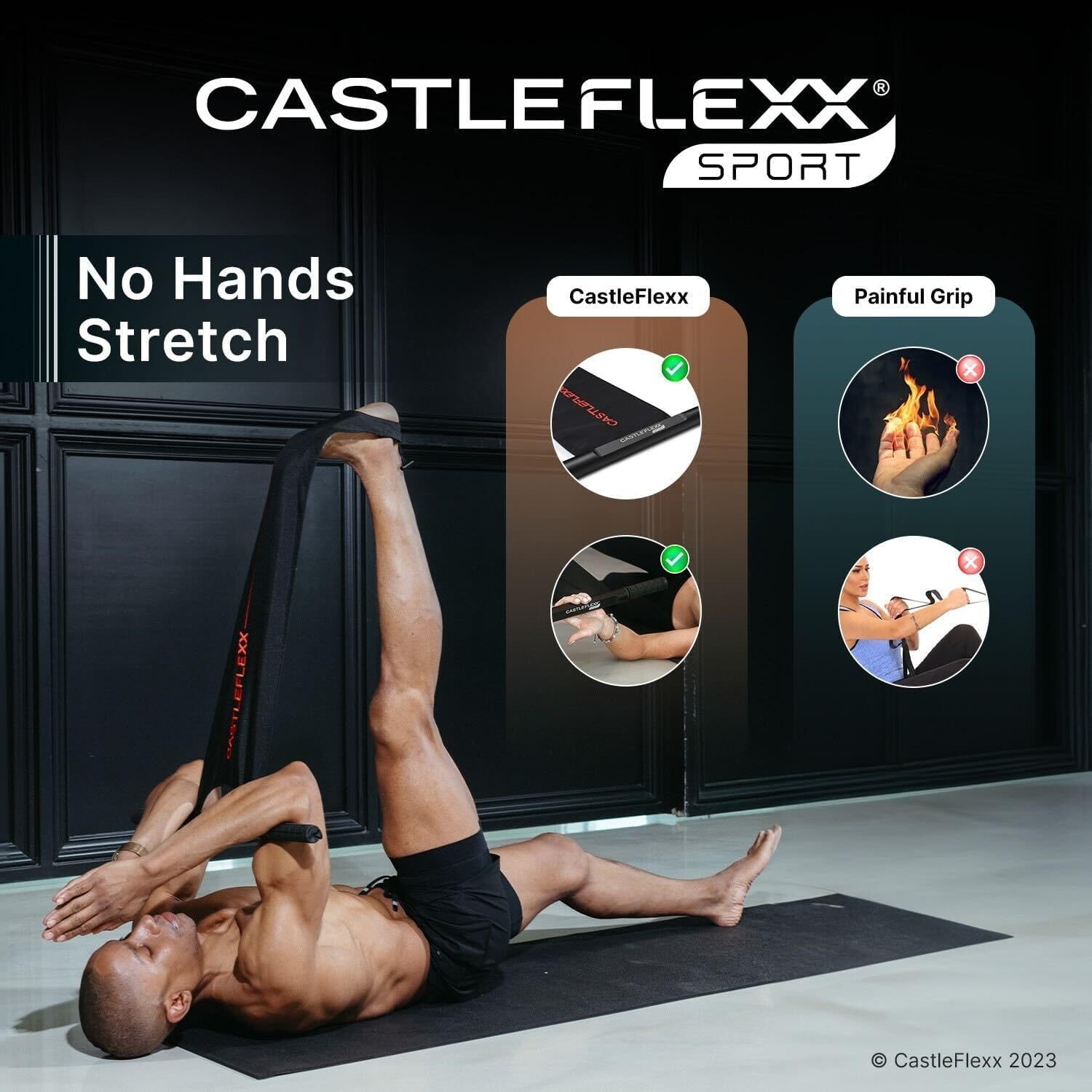 CastleFlexx Mobility and Full Body Strengthening Device | Non-Elastic Stretch...