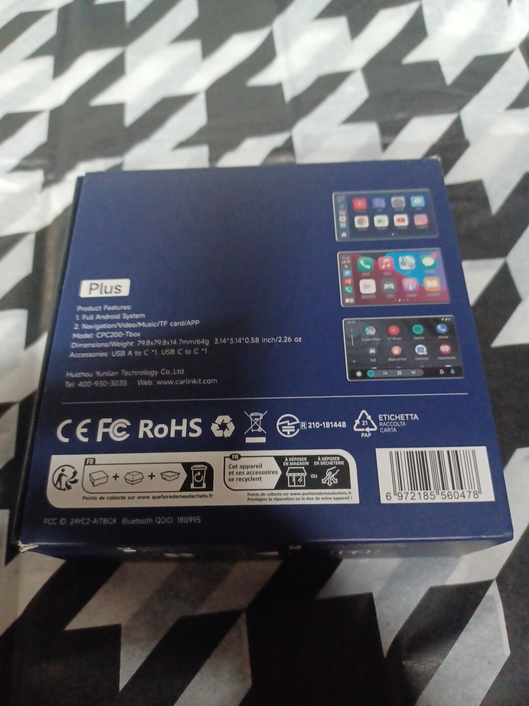 CarlinKit CPC-200 T-Box Plus CarPlay Android 8GB+128GB SM6225 Version 13.0