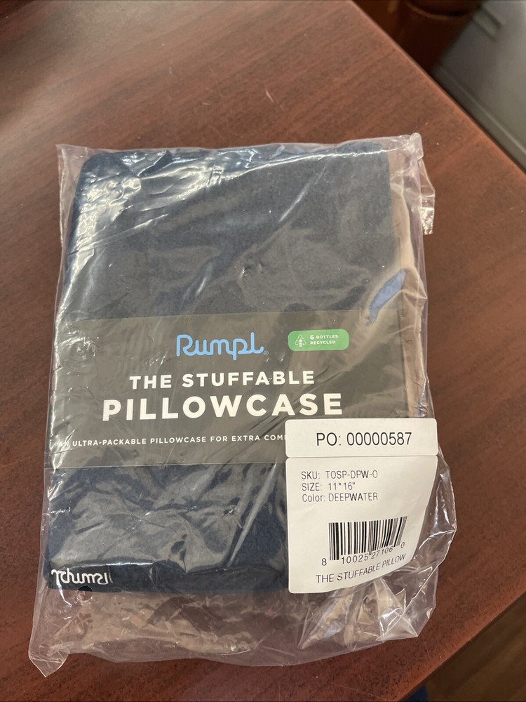 Rumpl The Stuffable Pillowcase Blue