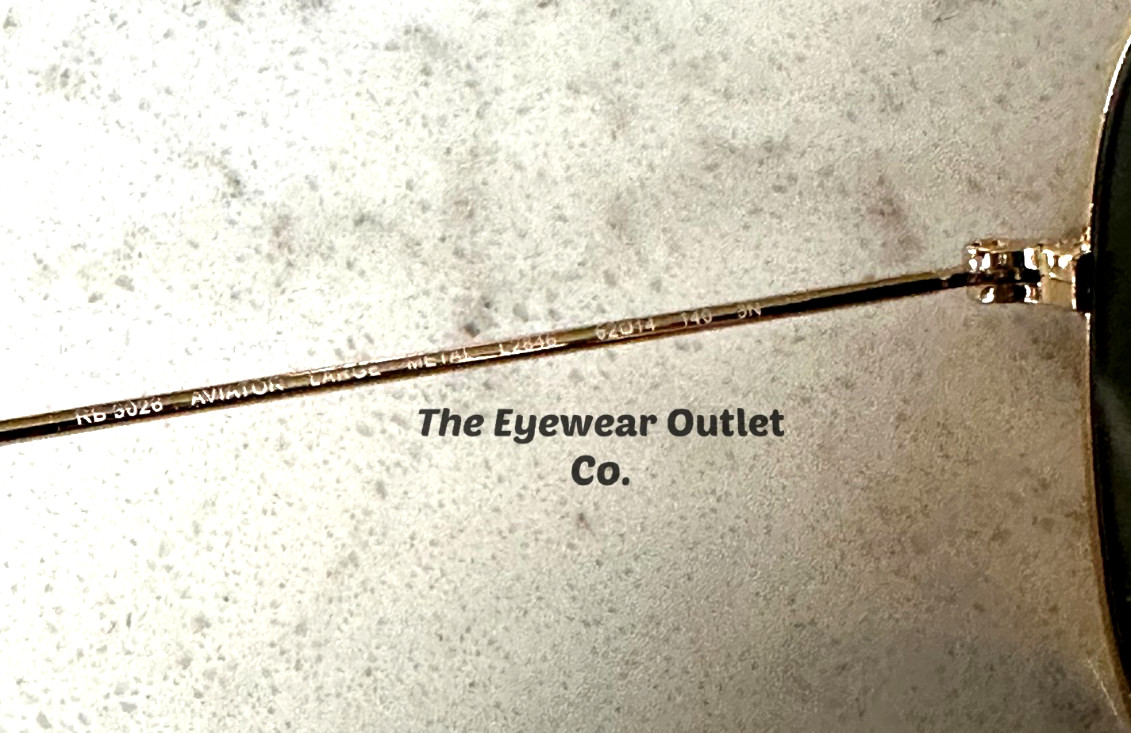 Store Display Rayban Aviator Blue Mirror RB3025 Standard 58 /Large 62 Men Women