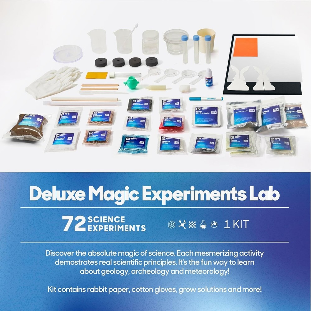 Magic Science Lab – 72 STEM Experiments for Kids| Reactions, Illusions, Crystals