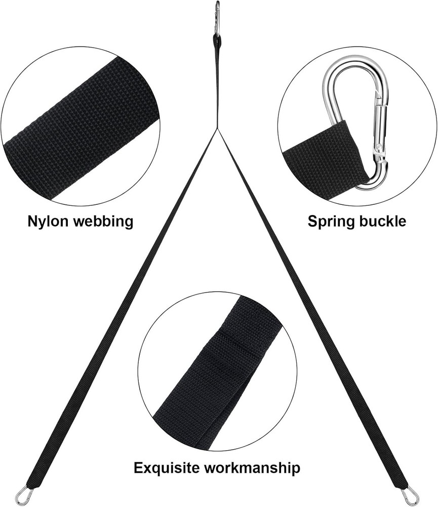 2 Pcs Strap for Weighted Sled Training Workout Equipment Nylon Sled Harness Pull