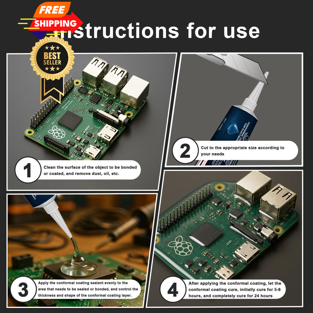 1DFAUL 200ml Conformal Coating for Electronics, Silicone Transparent