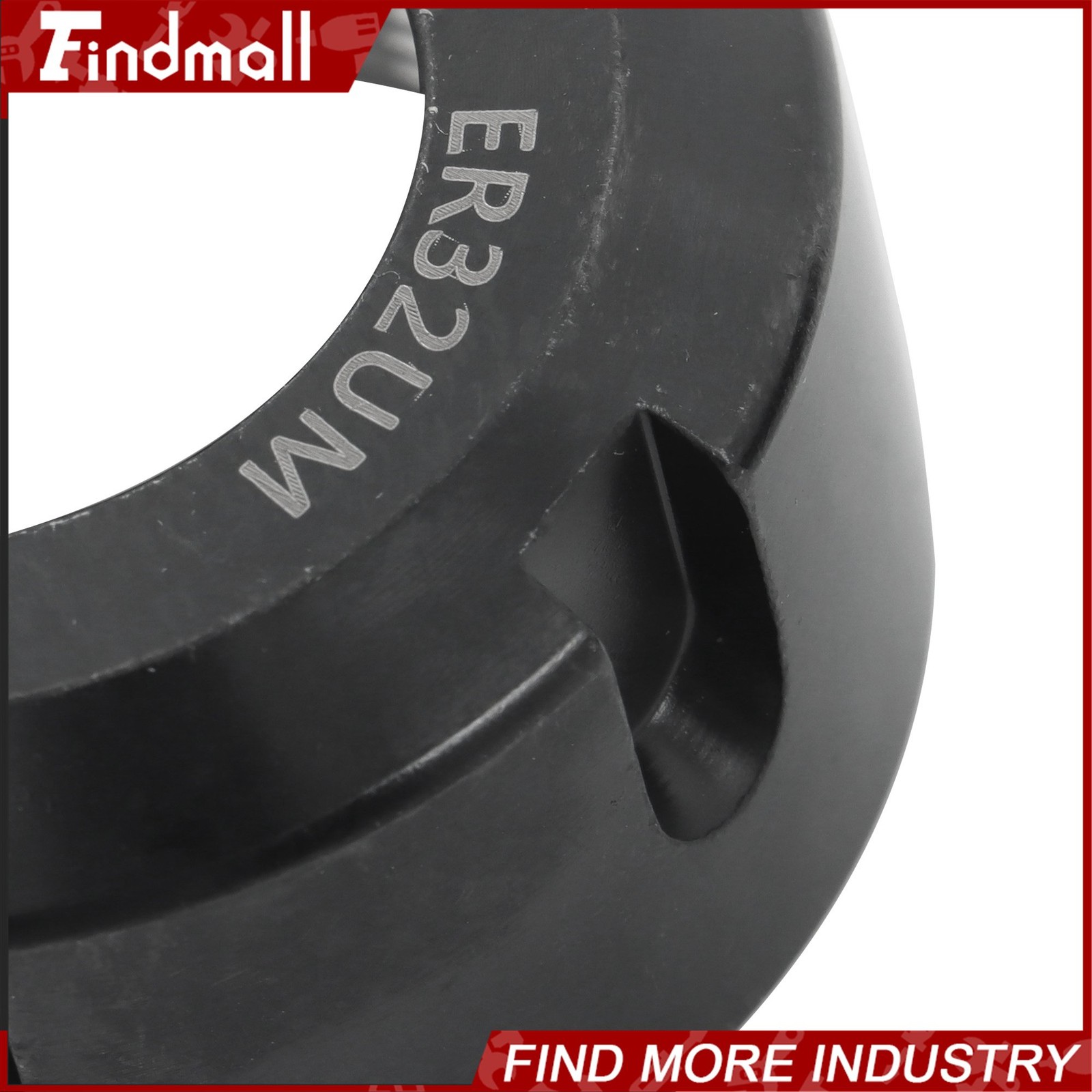 Findmall 2 Pack ER32UM Collet Nuts Ball Bearing Design for CNC Mill and Lathe