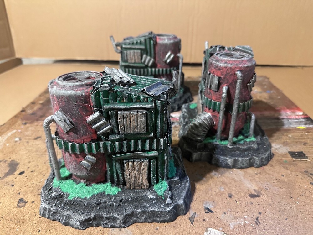 Custom Scratch-Built Wargaming Terrain – MRI-49 site: Tabletop Piece.
