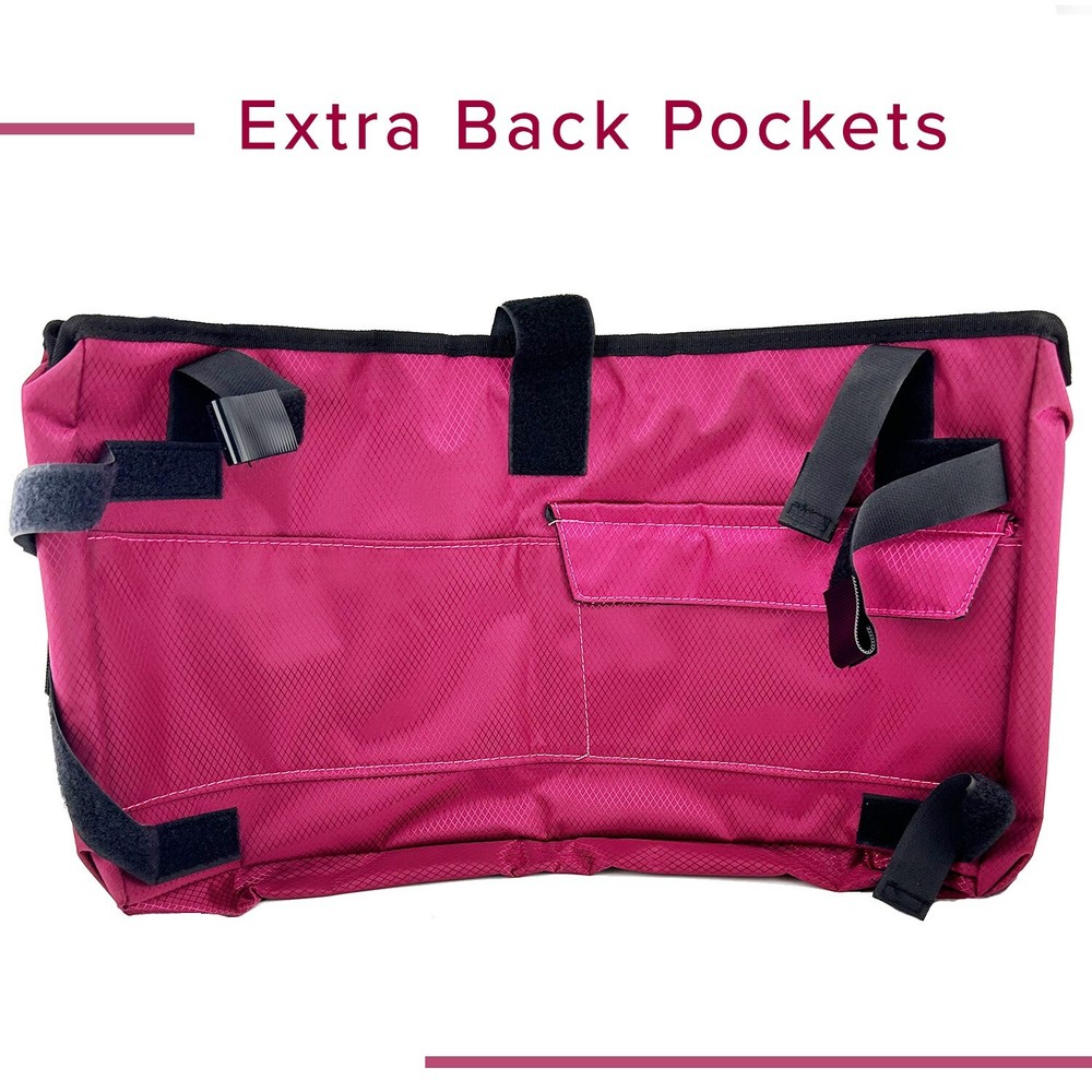 Deluxe Universal Walker/Rollator Bag - Berry