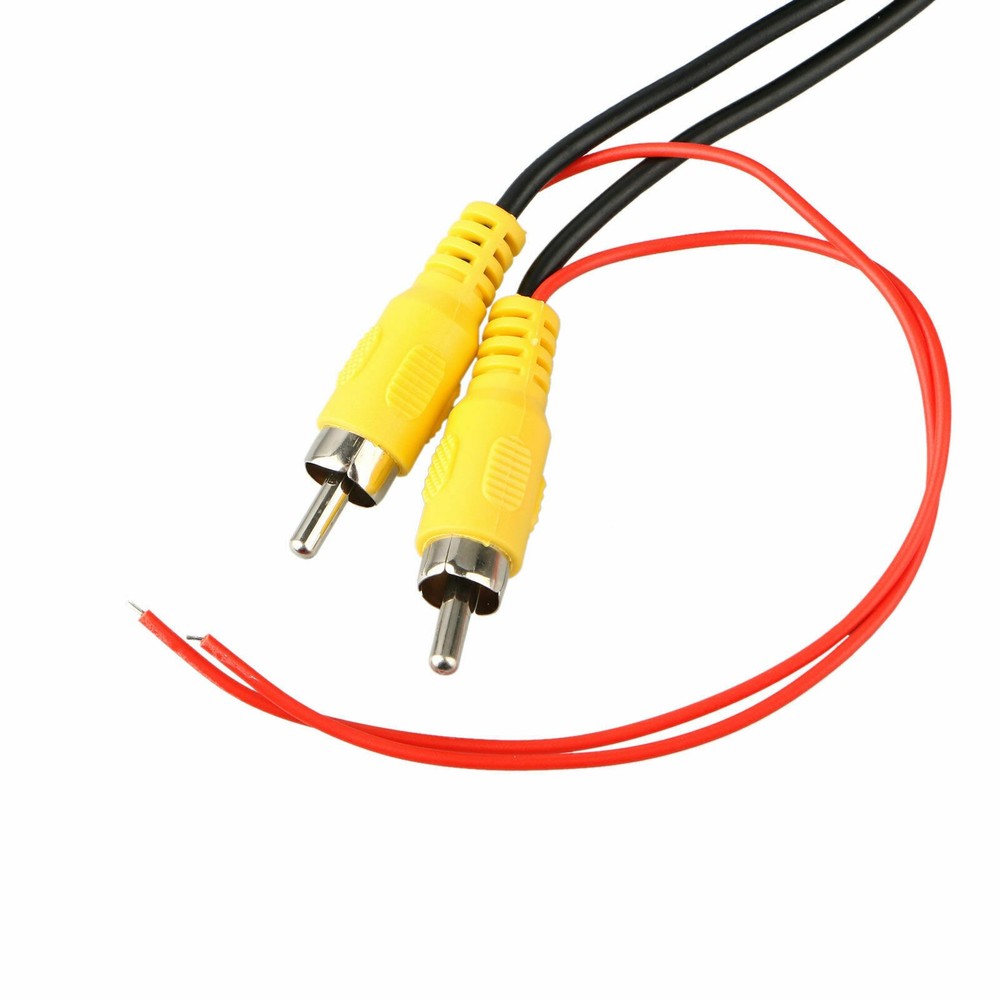 32ft Car RCA Video Extension Cable & Detection Wire for Rear View Backup Camera