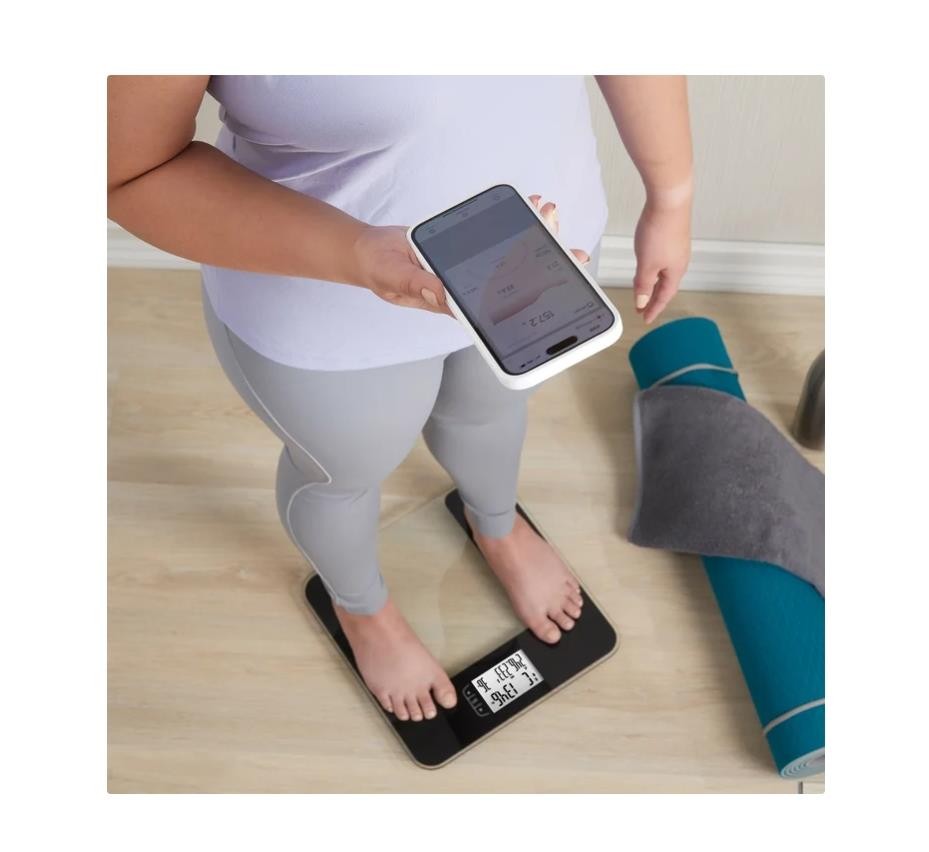 Taylor Smart Body Composition Scale Black Precision Hub App Large Display