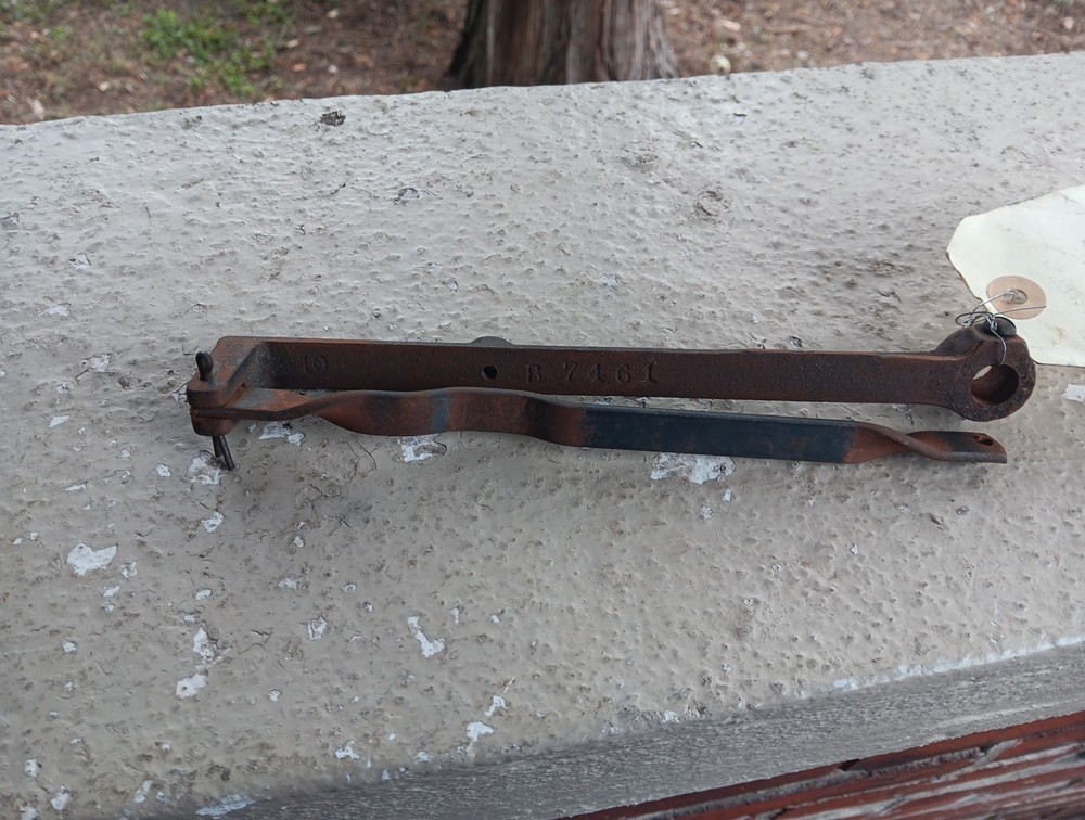 VINTAGE CANDLE MOLD TOOL HANDLE WROUGHT IRON