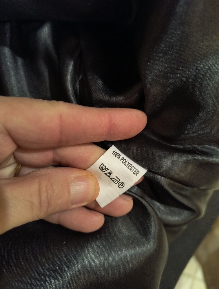Polyester Reflective Hooded Lined Men's Black Jacket Size XL