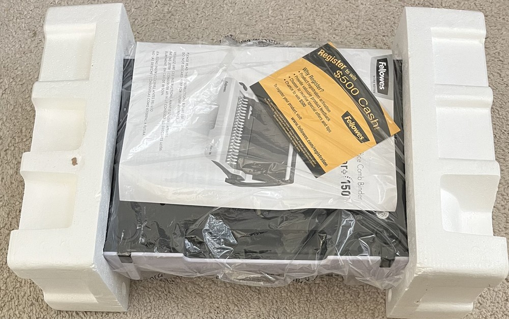 Fellowes Star+ 150 Manual Punch & Comb Binding Machine CRC 50065