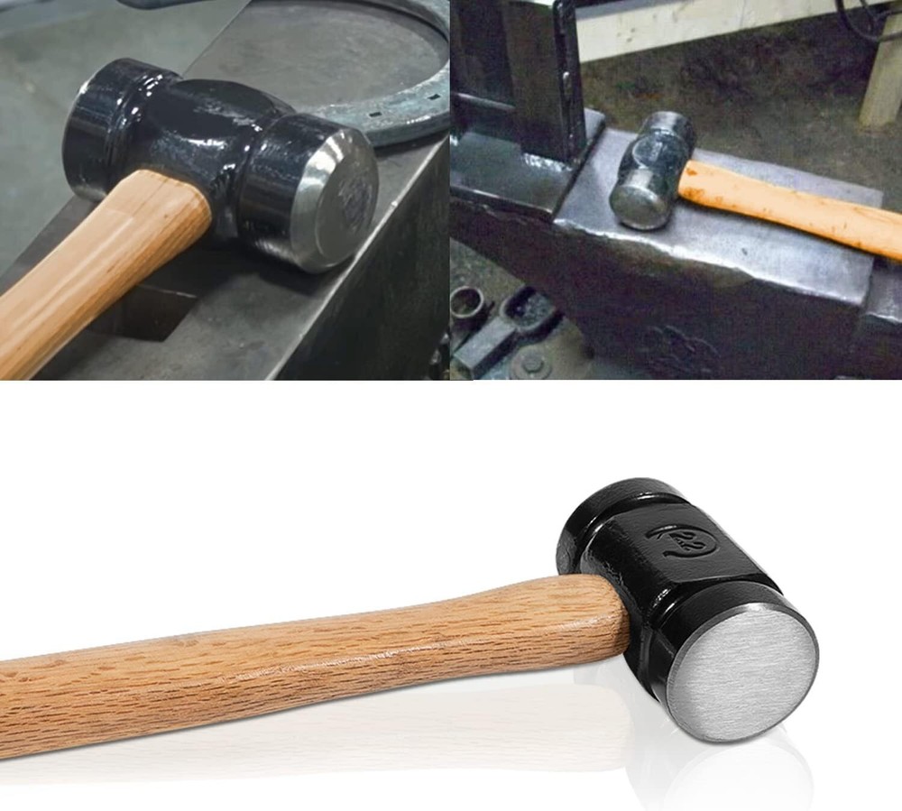 36oz 61B Rounding Hammer for Blacksmith Farrier Forge Knife Making Iron Working