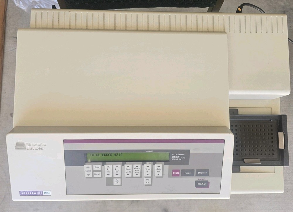 Molecular Devices SpectraMax 340PC 384 Plate Reader~ Fatal Error