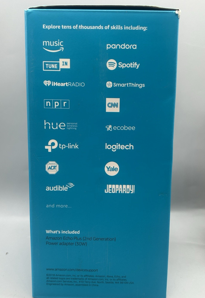 Amazon Echo Plus (2nd Gen) Smart Speaker - Sandstone - Tested
