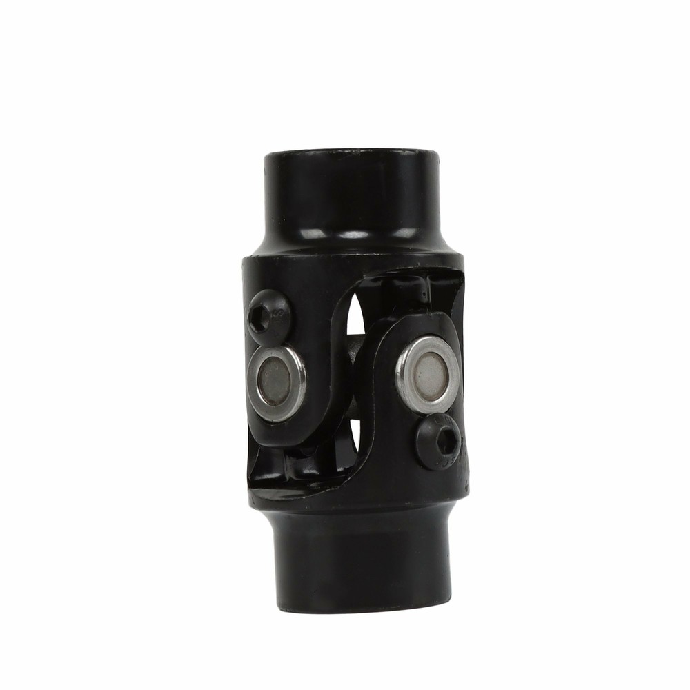 3/4" Smooth x 3/4" Smooth Round Bore Steering U Joint Coupler BLACK