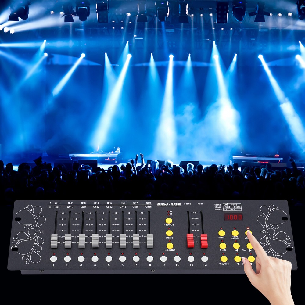 DJ DMX 512 192 Channels Operator Console Controller For Stage Lighting DJ Party