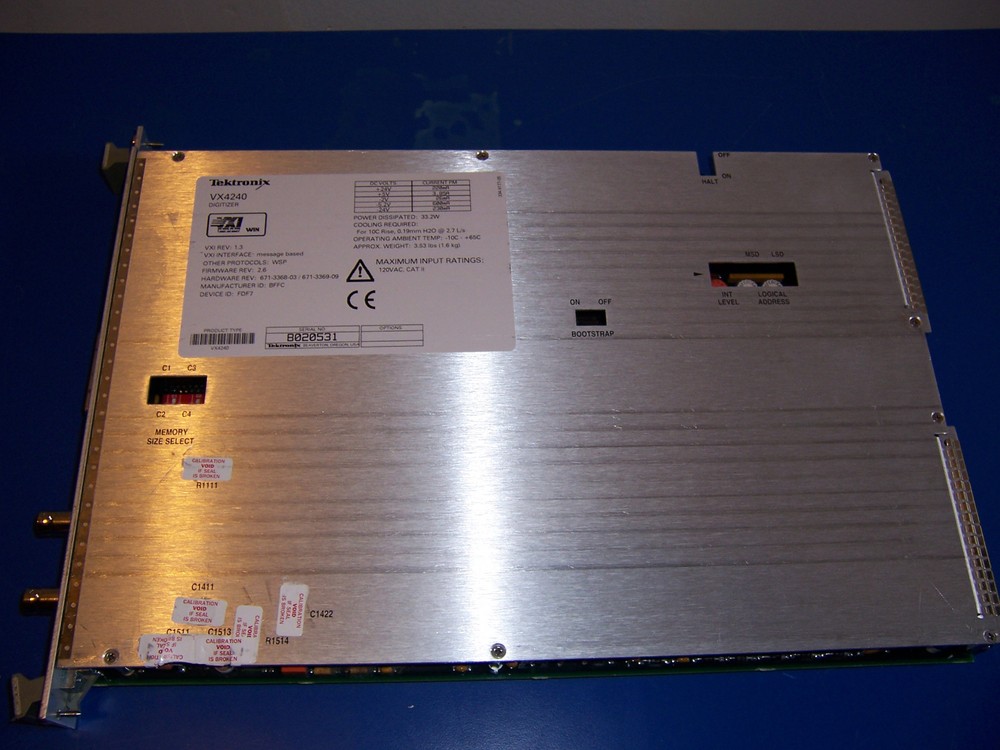9921 TEKTRONIX VX4240 DIGITIZER WAVEFORM ANALYZER