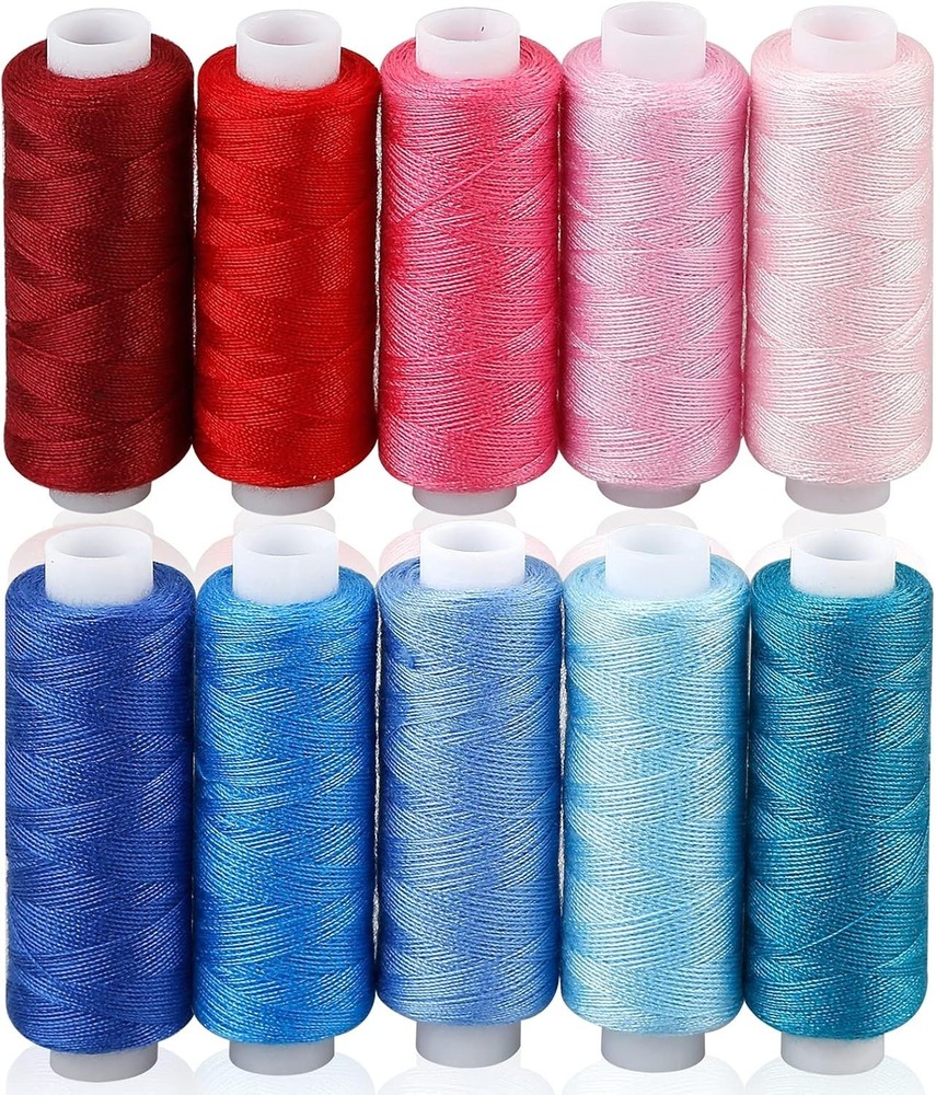Vibrant 30 Color Polyester Threads Set - Perfect for DIY Hand Sewing Projects