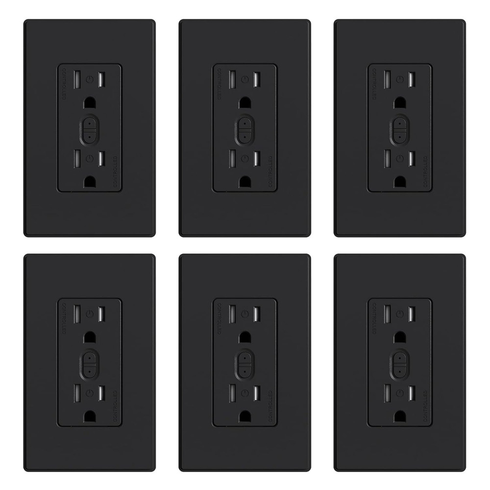 Smart Plug, Smart In-Wall Outlet Compatible with Alexa and Google Assistant, 2.4