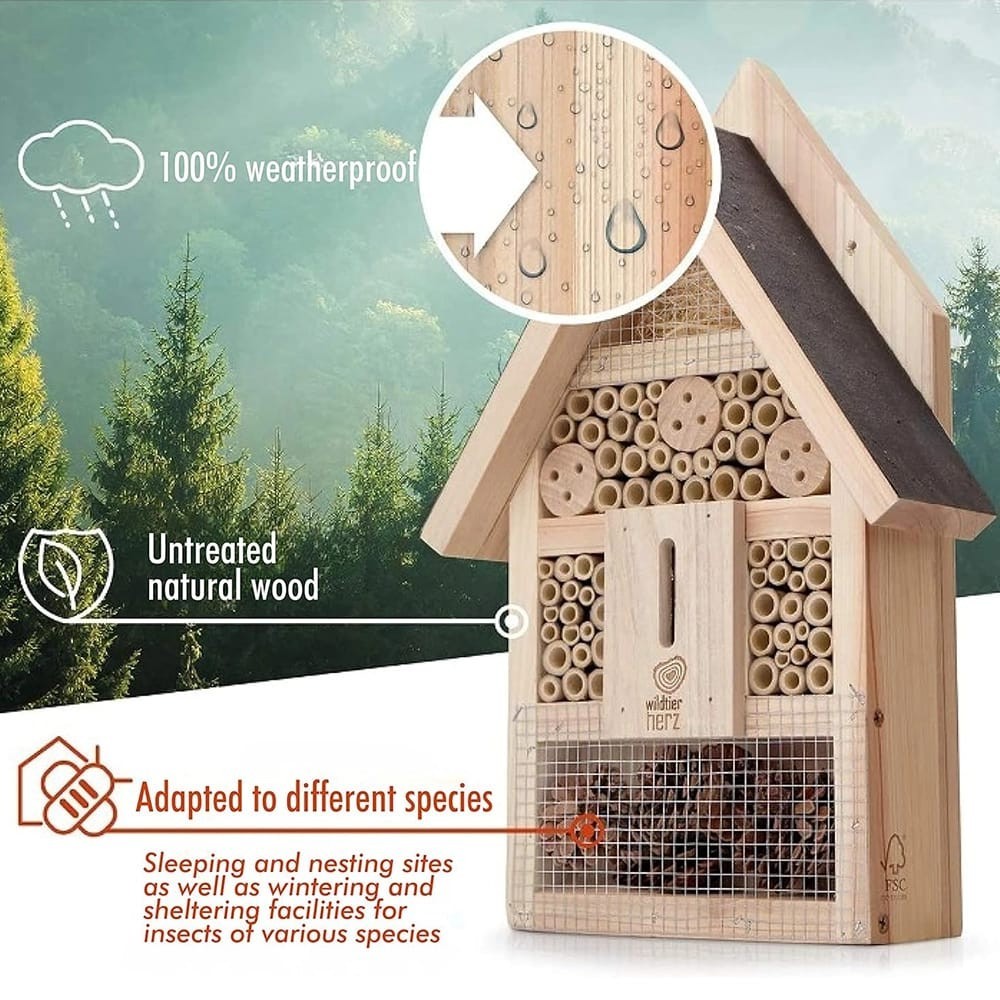 Wildtier Herz Insect Hotel -- FREE GROUND SHIPPING!