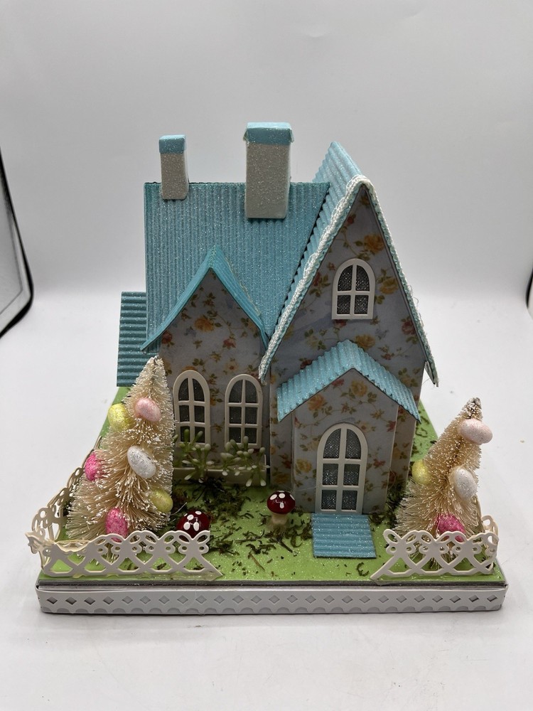 Pier1 Putz Chintz Cottage - Light Up House