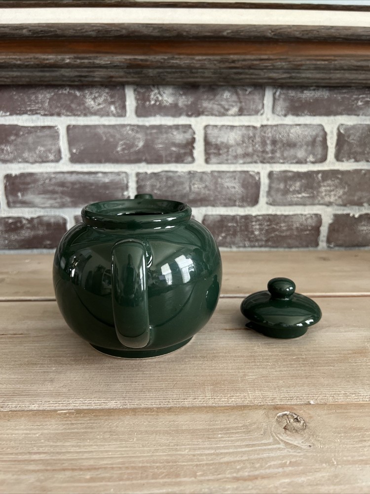 Crown Stoneware, Hunter Green Teapot