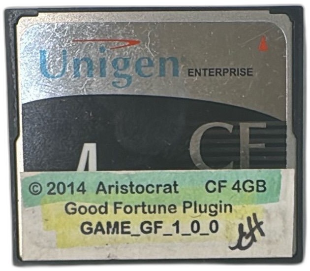 Unigen CF 4GB CompactFlash Card Aristocrat Good Fortune Plugin 2014