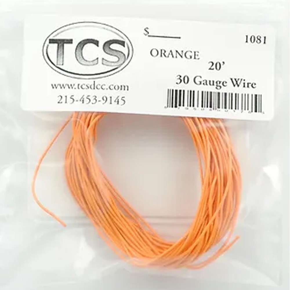 NEW TCS - 20ft. 30 Gauge Orange Wire
