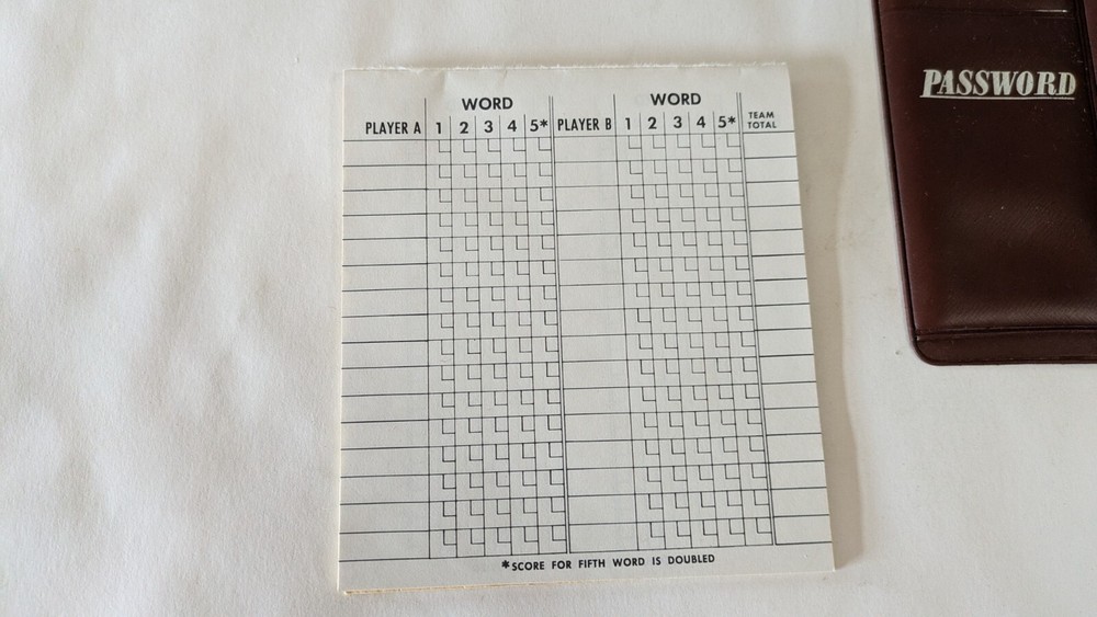 Vintage Game Password 1970