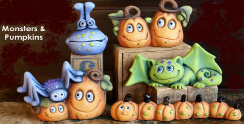 Ceramic Bisque~~~ Ready to Paint ~~(5) Small Monsters