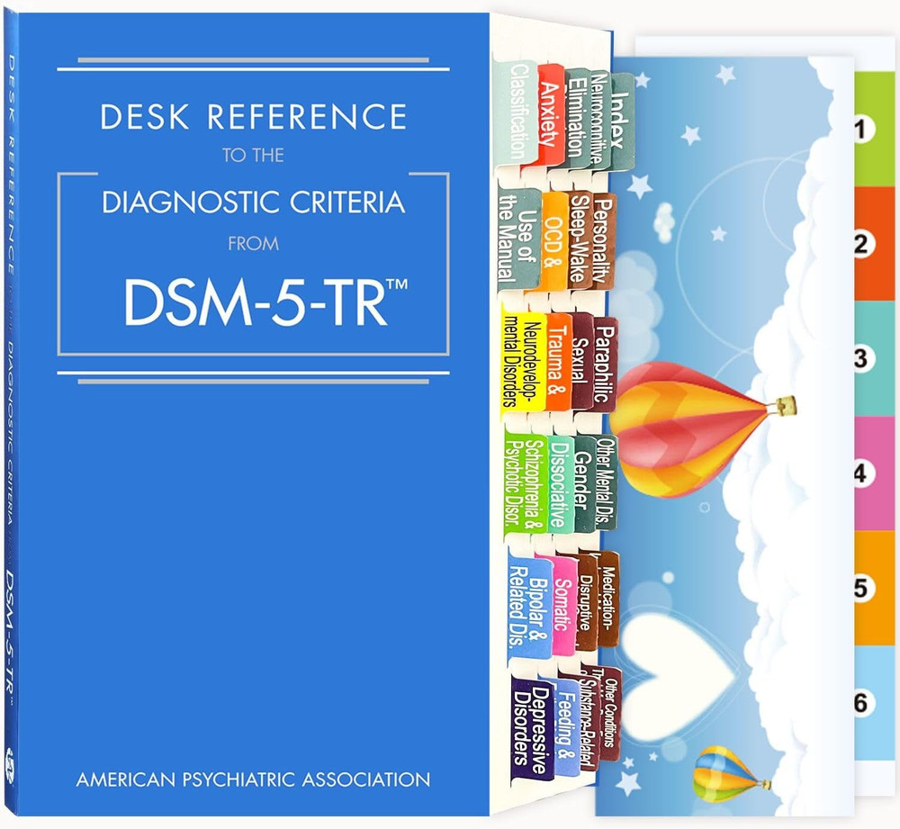 Index Tabs for DSM-5-TR Desk Reference - 28 Color-Coded Laminated Tabs