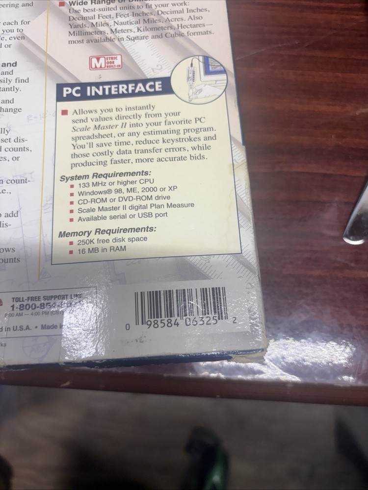 Scale Master II Digital Plan Measuring System With PC interface & Cable #6325