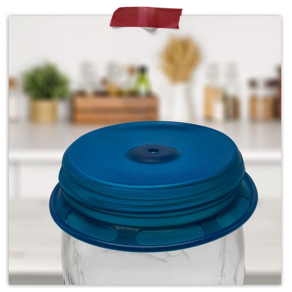 Fermentaholics Patented Silicone Fermentation Stretch Lids, 4 Pack