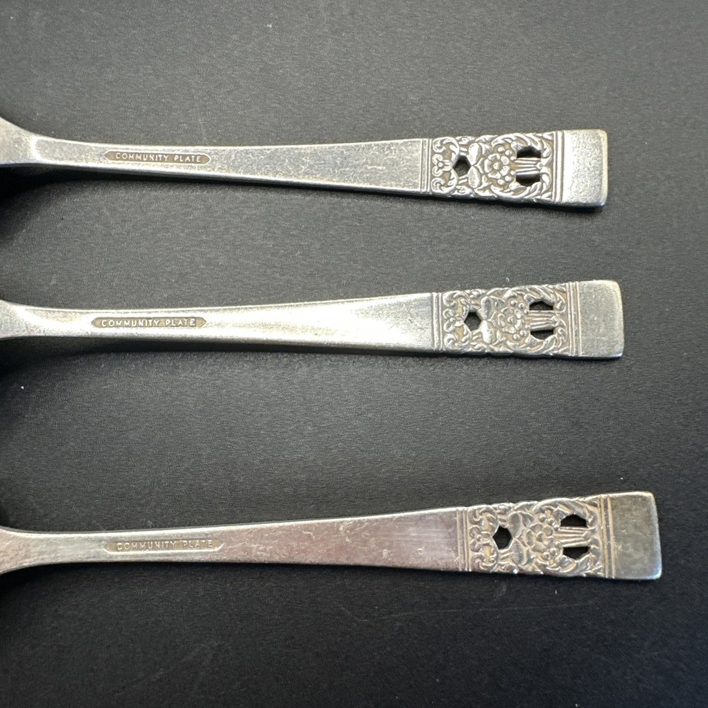 Community Plate Coronation 3- Teaspoons