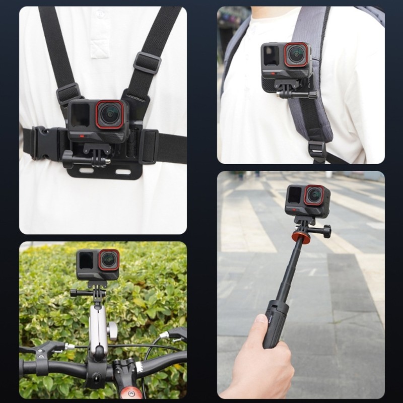 Adapter Mount For 2 Action Camera Quick Release Mount Extension