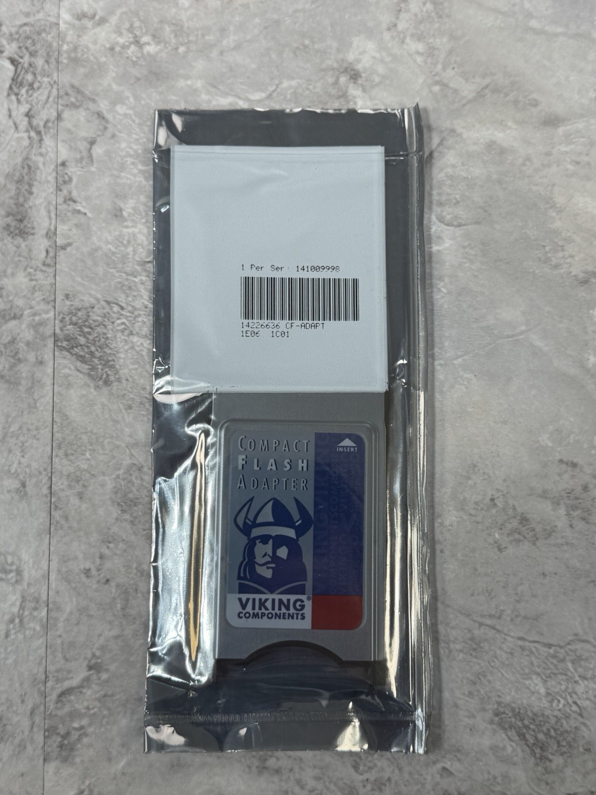 Lot Of 3 Viking PC Card CompactFlash Adapter - PCMCIA Type I (CF-ADAPT) NEW